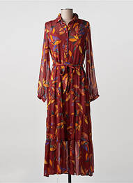 Rochie midi maro GRACE & MILA femeie