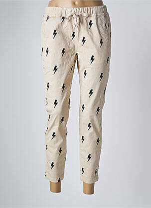 Pantalon drept bej SAK'S femme