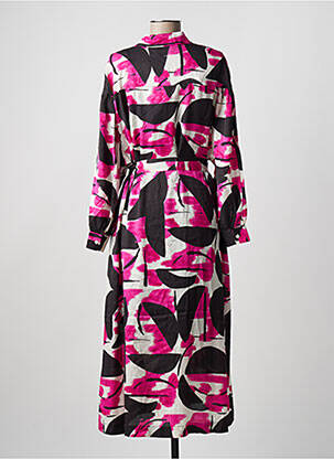 Rochie midi roz ESSENTIEL ANTWERP femeie