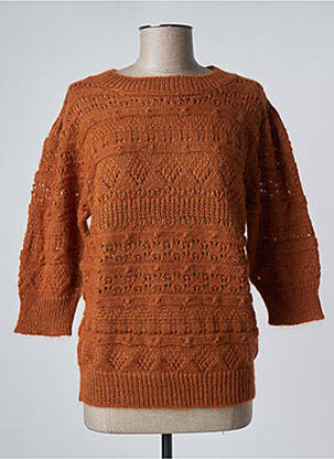 Pulover maro LA PETITE FRANCAISE femeie