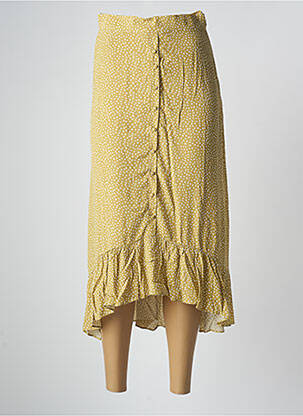 Fustă midi galben VILA femeie