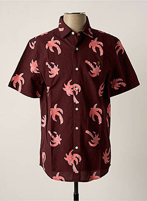 Cămașă cu mâneci scurte violet FARAH bărbat