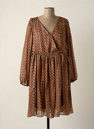 Rochie scurtă maro MOLLY BRACKEN femeie