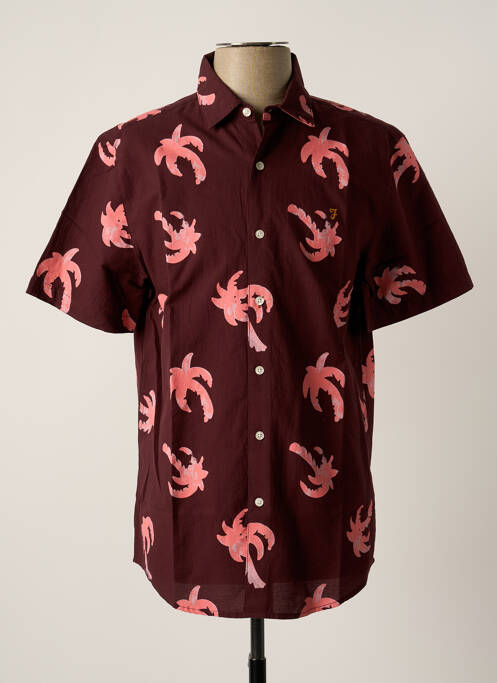 Cămașă cu mâneci scurte violet FARAH bărbat