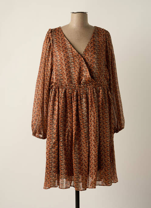 Rochie scurtă maro MOLLY BRACKEN femeie