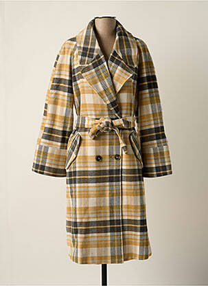 Palton lung portocaliu VILA femeie