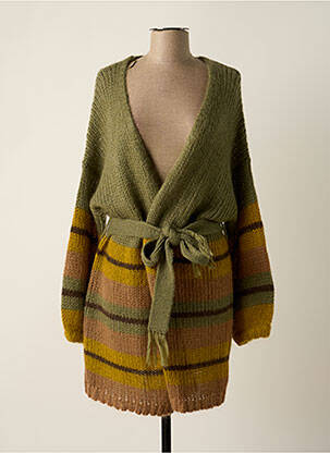 Vestă cu mâneci lungi verde SAK'S femeie