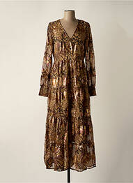 Rochie lungă maro OBJECT femme