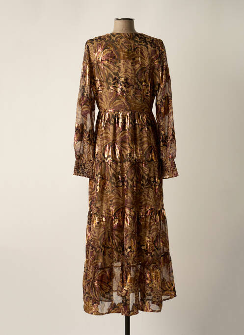 Rochie lungă maro OBJECT femeie