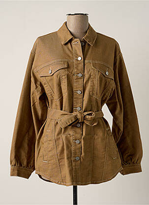 Jachetă de blugi bej VILA femeie