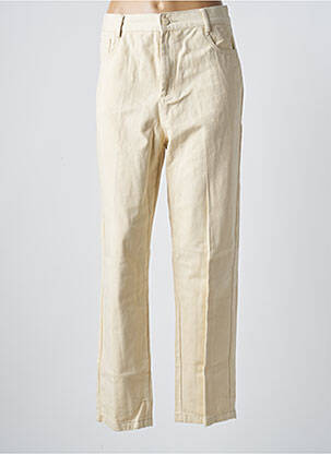 Blugi cu croială dreaptă bej GRACE & MILA femeie