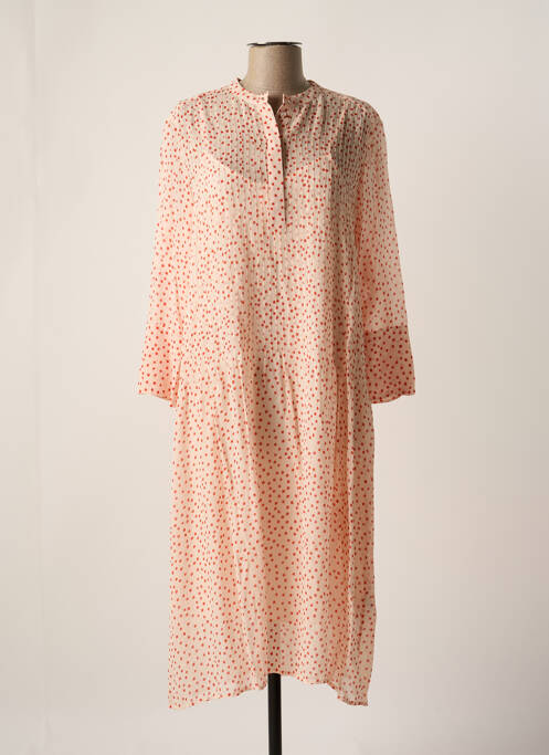 Rochie midi roz SAMSOE & SAMSOE femeie