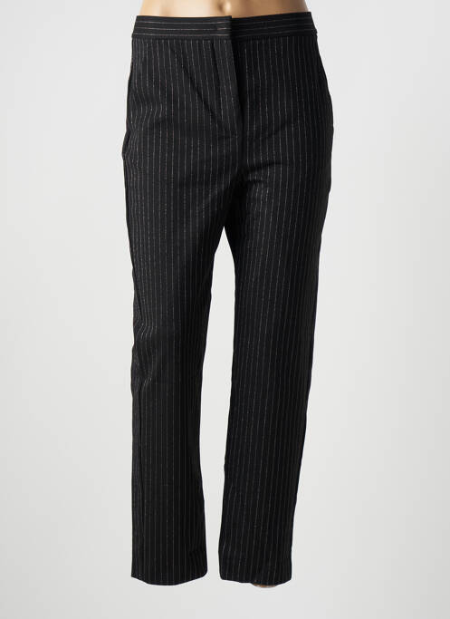 Pantalon drept negru MAX&CO. femeie