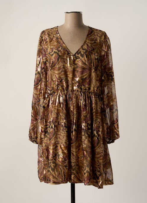 Rochie scurtă maro OBJECT femeie