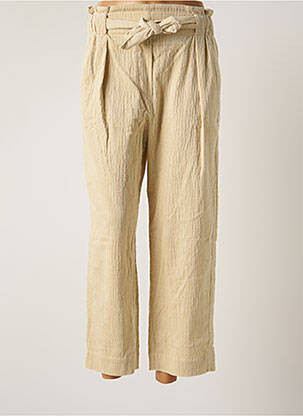 Pantalon larg bej SESSUN femeie