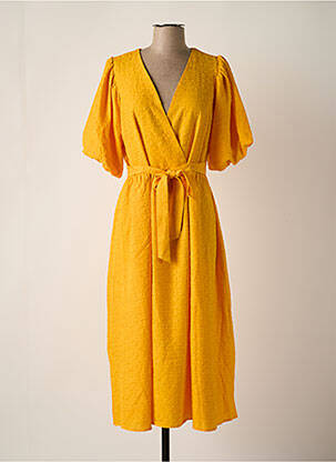 Rochie lungă galben SELECTED femeie