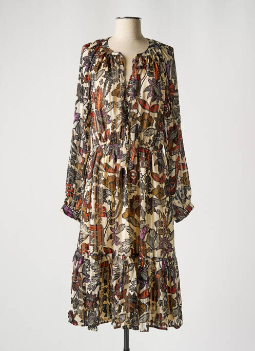 Rochie midi bej SCOTCH & SODA femeie