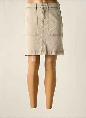 Fustă scurtă bej SELECTED femeie