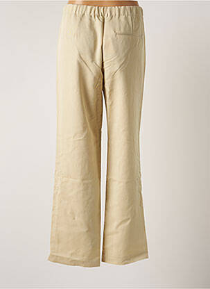 Pantalon drept galben SAMSOE & SAMSOE femeie
