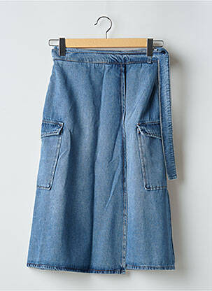 Fustă midi albastru SELECTED femeie