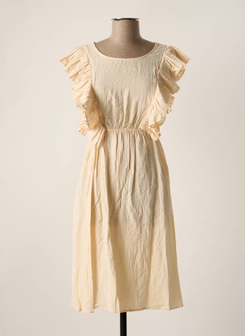 Rochie midi bej MOLLY BRACKEN femeie