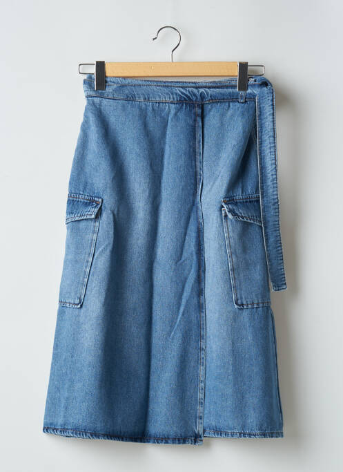 Fustă midi albastru SELECTED femeie