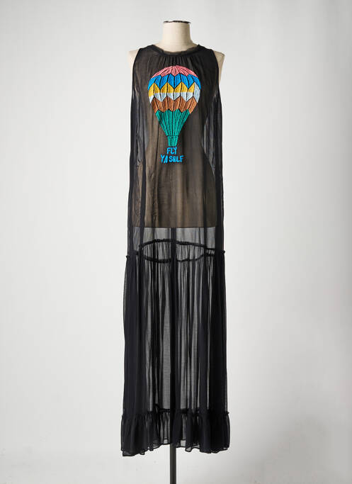 Rochie lungă negru SAK'S femeie