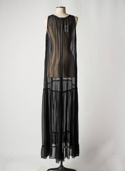 Rochie lungă negru SAK'S femeie