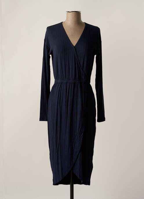 Rochie midi albastru MOSS COPENHAGEN femeie