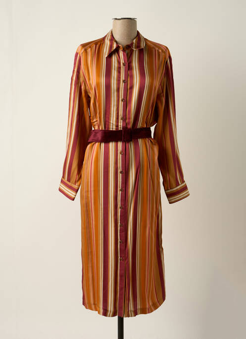 Rochie midi galben LA PETITE FRANCAISE femeie