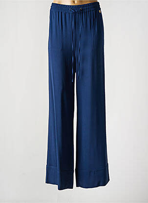 Pantalon larg albastru TWINSET femeie