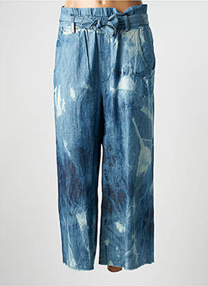 Pantalon larg albastru SACK'S femeie