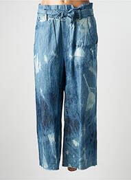 Pantalon larg albastru SACK'S femeie