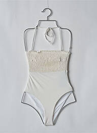 Costum de baie dintr-o singură piesă alb PIECES femme