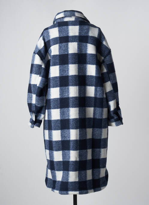 Palton lung albastru GRACE & MILA femeie