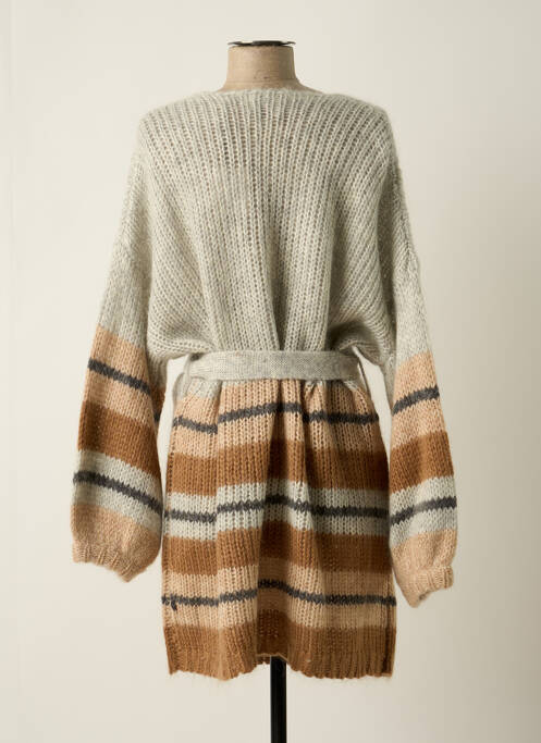 Vestă cu mâneci lungi maro SAK'S femeie