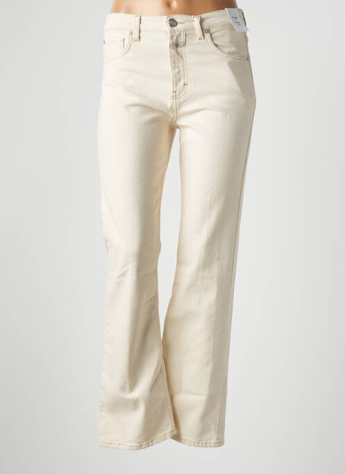 Blugi cu croială dreaptă bej CLOSED femeie