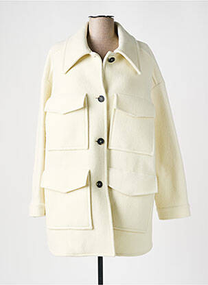 Palton lung alb MARGAUX LONNBERG femeie