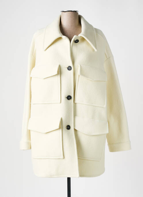 Palton lung alb MARGAUX LONNBERG femeie