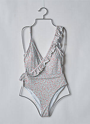 Costum de baie dintr-o singură piesă alb PIECES femeie