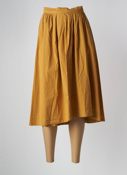 Fustă midi portocaliu POMANDERE femeie