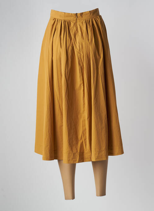 Fustă midi portocaliu POMANDERE femeie