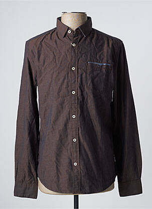 Cămașă cu mâneci lungi maro TOM TAILOR bărbat