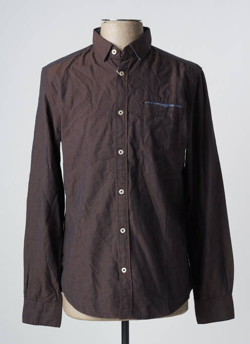 Cămașă cu mâneci lungi maro TOM TAILOR bărbat