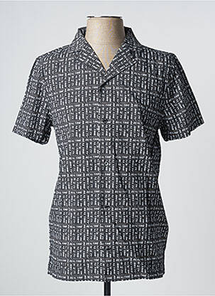 Cămașă cu mâneci scurte negru DYJCODE BY DENNIS PRAET  bărbat