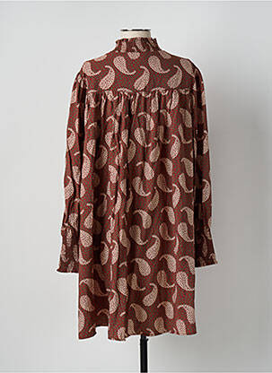 Rochie midi maro VILA femeie