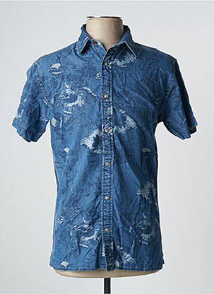 Cămașă cu mâneci scurte albastru JACK & JONES bărbat