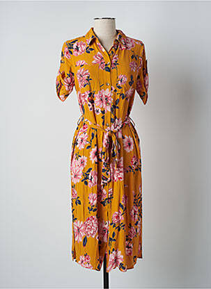 Rochie midi maro VERO MODA femeie