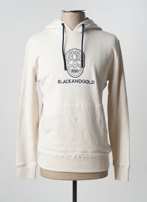 Hanorac cu glugă bej BLACK AND GOLD bărbat