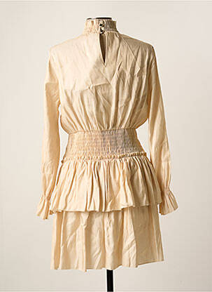 Rochie midi bej FOUDRE BY AURELIE VAN DAELEN femeie